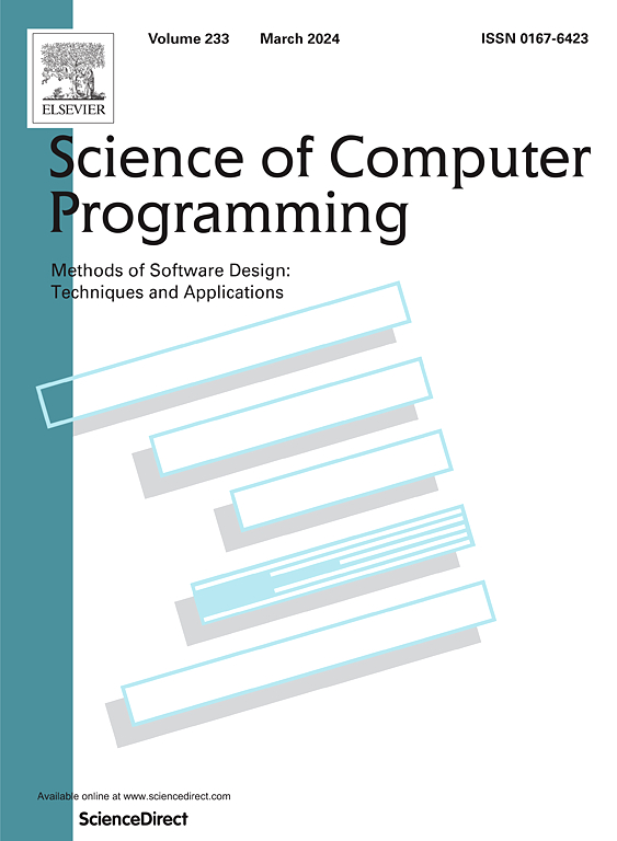 Go to journal home page - Science of Computer Programming